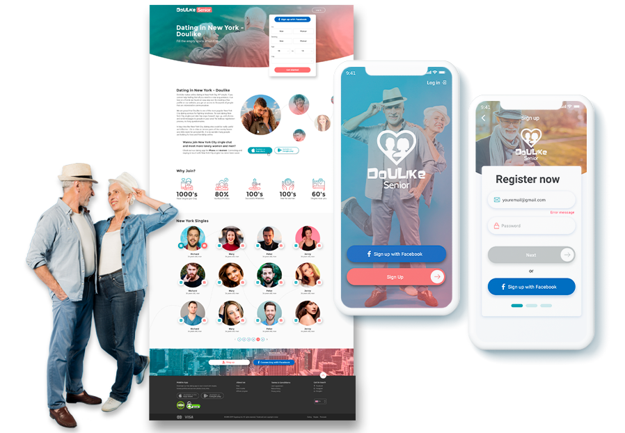 Idesignbibl designers created design of iOS app for dating